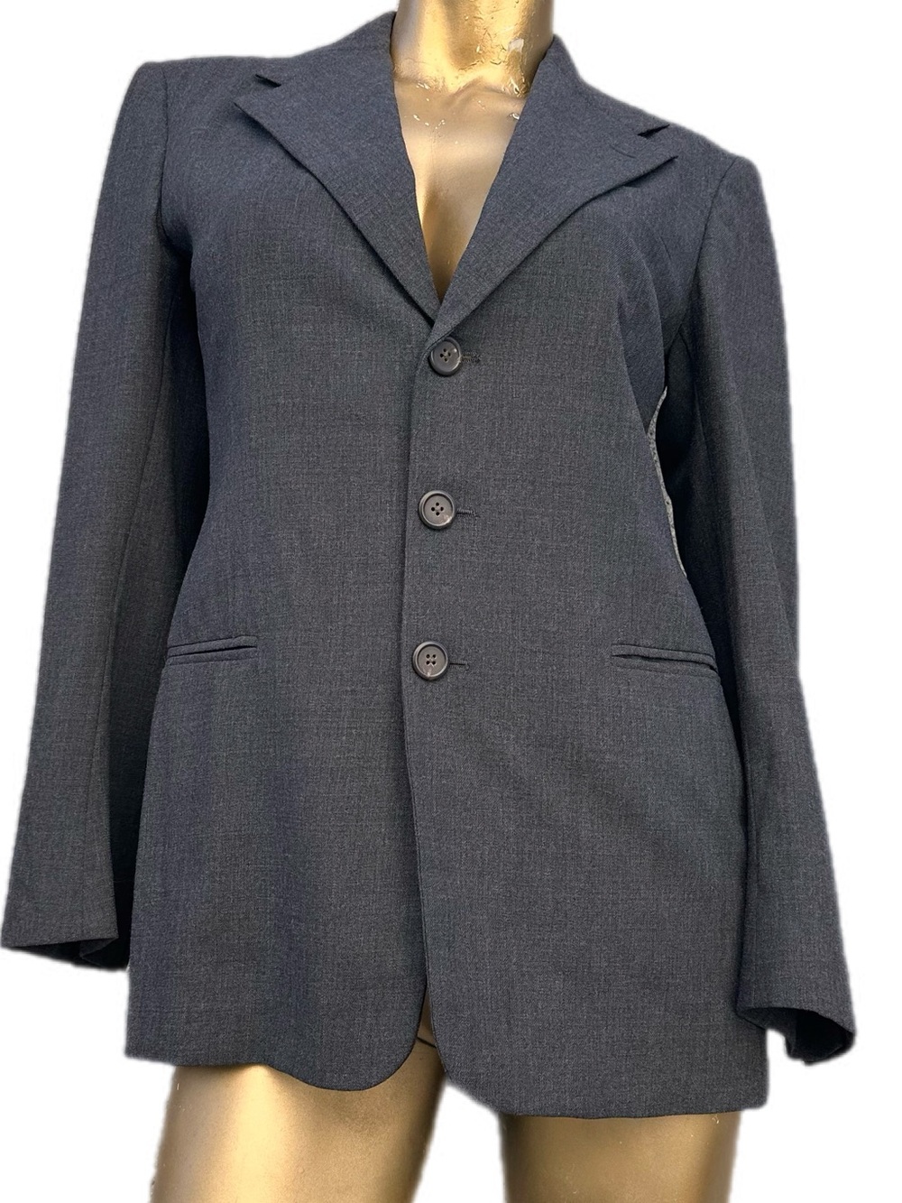 Vintage Ralph Lauren Purple Tag 100% Wool Tailored Blazer Women’s 2 Made in USA